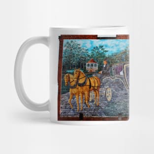 Horse And Carriage Mural Mug